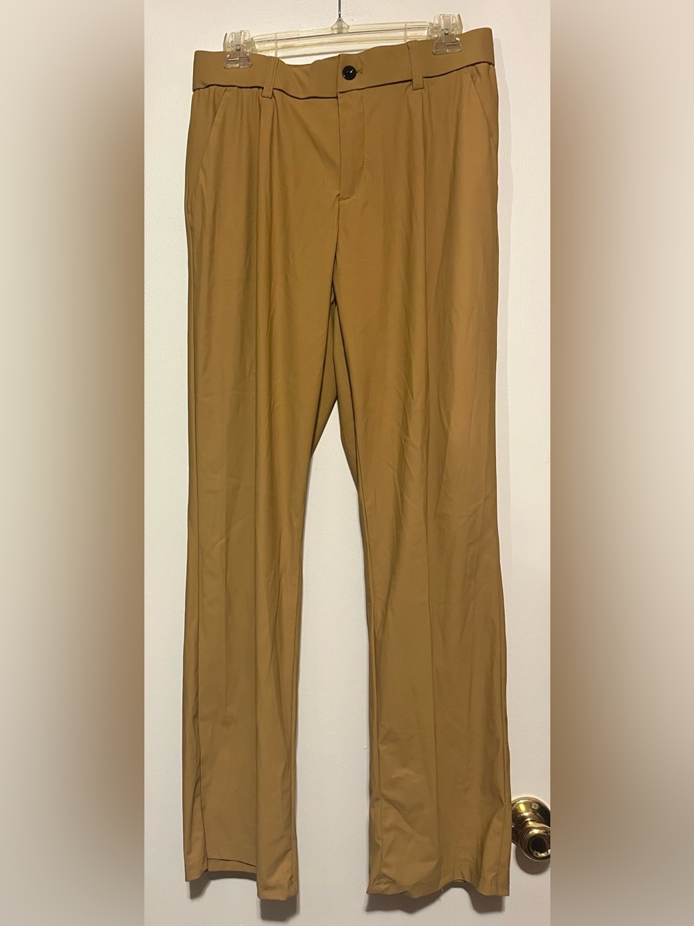 Women's Straight-Leg Pants in Camel